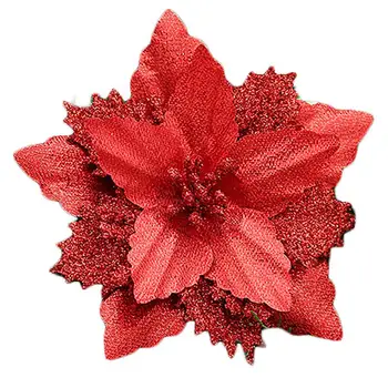 1tk 9cm Glitter tehislilled Häid Jõule Kaunistused jõuluehted Kodus Uut Aastat, Pulmi Pool Decor