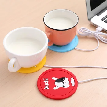 1tk armas Multikas USB Elektrilised Piim Kohv Kütte Soojendusega Kruusid Silikoon Padi Office-Kodu Soojem Coaster