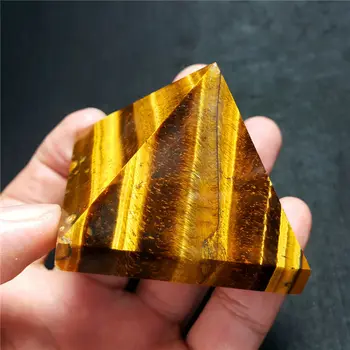 1tk Loomulik, Tiiger Silmad Crystal Püramiid Poleeritud Tervendav Püramiid reiki mineraalid Kvartsi Kristallid, Kivi Müügiks