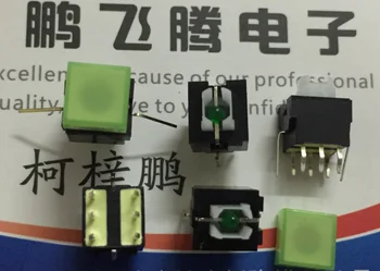1TK TPL2-01-L5 Jaapan FUJISOKU 7.5*8.5 self-locking touch lüliti valgus power nupp nupp roheline tuli roheline tuli