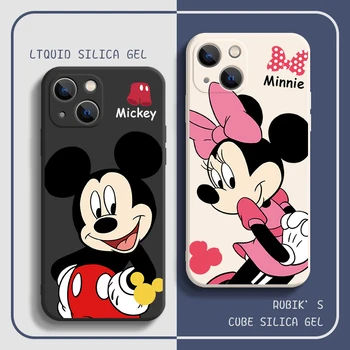 2022 Disney Cartoon Telefon Juhtudel iPhone 11 12 13 Pro 6 6S 7 8 Plus X-XR, XS MAX 12 13 Mini SE 2020 2022 MIQI Carcasa Pehme TPU