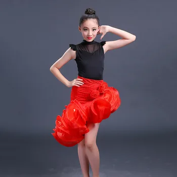 2022 Punane Kleit ladina Tantsu Kleit Naistele Varruka Tango Rumba Flamengo Tantsusaal Tantsu Kleit Naiste Kostüüm