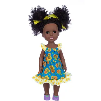 2022 Uus Saabumist 14 Tolline Uus Nukk Suvel Päevalille Seelik Nukk Aafrika Must Nahk Nukk Nukk Dress Up Doll ZC