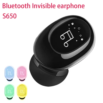 2022New S650 Mini Wireless Bluetooth Kõrvaklapid, In-ear käed-vabad kerged Kõrvaklapid Stereo Touch Kõrvaklapid F911 Nähtamatu kõrvaklapid