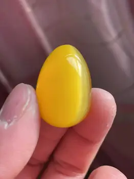25 mm looduslik kollane opaal crystal muna vähendamise Reiki käsitöö kivi