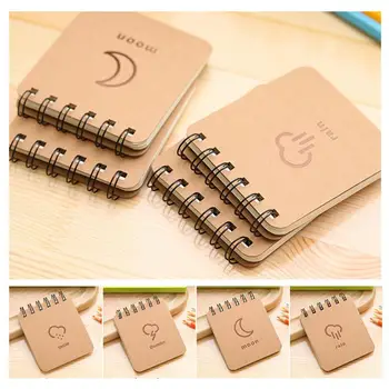 2tk Kasulik Mini Notepad Mugav, Kerge Väike Notepad Multikas Loomade Kuju Coil Väike Sülearvuti
