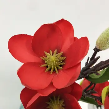 4 Pead Fleur Artificielle Silk Plastikust Magnoolia, Orhidee Õis Pojeng Käsitsi Valmistatud Lilled Pulm Tähistamine Kodu Poole Teenetemärgi