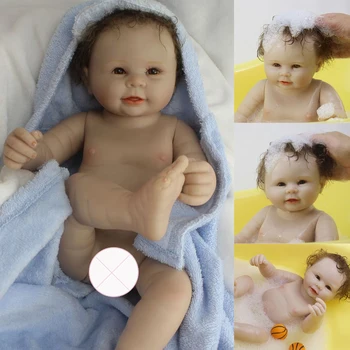 50CM Silikoon Bebe Uuestisündinud Nukk Naeratus Poiss Beebi Nukud Mänguasi Realistlik 20 Tolli Nagu Päris Bebe Väikelapse Elus Kleit Üles кукла реборн