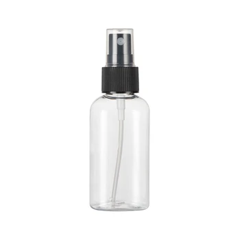 50ML X 50 Läbipaistev Ovaalne Kuju Tühi Spray plastpudelid 50cc Korduvtäidetavaid Parfüümi Meik Milles Väike Spray Pudelit