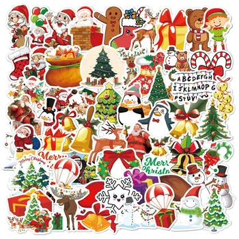 50tk Jõulud Kleebised Armas Santa Snowman Aitäh Kleepsud Kaardi Tegemine Käsitöö Puhkus Decor Külalisteraamatusse Planeerijad Päevik