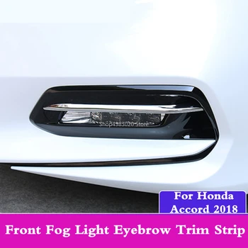 ABS Plastikust Carbon fiber Front Head udutule kulmu trim strip Foglight Lamp Silmalau kate Puhul Honda Accord 2018 2019 10.