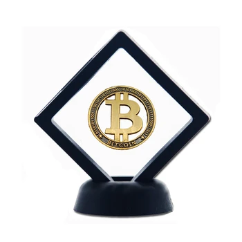 Ameerika Ühendriigid Õõnes Bitcoin kuldmünt Laekuva Kunsti Kogumine Kingitus mälestus W/ Plastic Raam