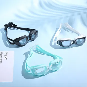 Anti-fog Peegelpildis Ujumine Prillid Anti-Fog UV Kaitseks Veekindel Silikoon Peegelpildis Ujuda Eyeswear Uus Reguleeritav Kaitseprillid