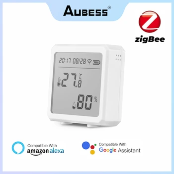 Aubess ZigBee 3.0 Tuya Smart Temperatuuri Ja Niiskuse Andur, Mille LCD-Ekraan Järelevalve Tööd Alexa Google Kodu