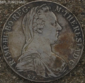 Austria Münte 1780 Maria Teresa 90% Hõbe Reaalne Originaal Mündi Kõrge Kvaliteediga