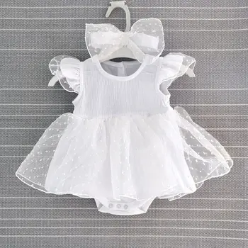 Baby Infant Tüdrukute Riided Tutu Pits Bodysuit+Peapael 2tk 0-12 Kuud Väikelapse Tüdruk Vestidos Printsess Kleidid Tüdrukute Riided