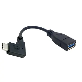 Cablecc CYSM 90 Kraadi Paremale Kaldu USB-C USB 3.1 C-Tüüpi Mees, et Naine OTG Data Kaabel Sülearvuti, Tahvelarvuti, Mobiil Telefon