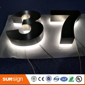 H 15 cm, LED-tähe märgid roostevabast terasest kest