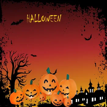 Halloween Täispuhutav Smiley Kõrvits LED Seitse Conjoined Jack-o-lantern Simulatsiooni Kõrvits Pere Ghost Festival Mudel