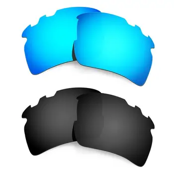 HKUCO Jaoks Flak 2.0 XL-Klappidega Päikeseprillid Polariseeritud Klaaside Asendamine 2 Paari Sinine ja Must