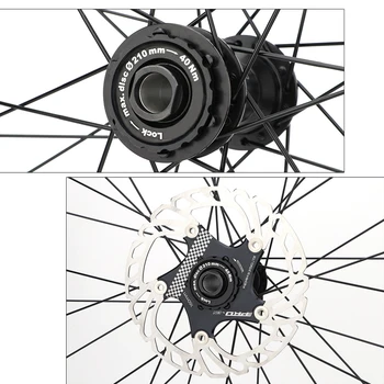 Jalgratta Lukustamine ketaspidur Hub Lock Ring Shimano 9/12/15mm Telje Center Lock Cover Jalgratta ketaspidur Rootori Bike Aksessuaarid