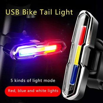 Jalgratta Tagumine Tuli Ultra Bright USB Laetav Kõrge Intensiivsusega LED Saba Kerge Tarvikud Jalgrattasõit Mountain Bike