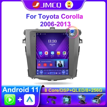 JMCQ Android 11 Toyota Corolla E140/150 2006 - 2013 autoraadio Multimeedia Video Mängija Carplay 4G+WIFI Navigatsiooni juhtseade