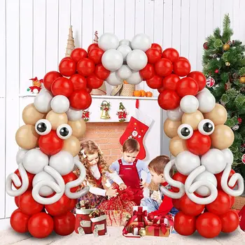 Jõulud Jõuluvana Dekoratiivsed Õhupallid Arch Vanik Kett Häid Jõule Kaunistused Koju Xmas Ornament Navidad Tarvikud