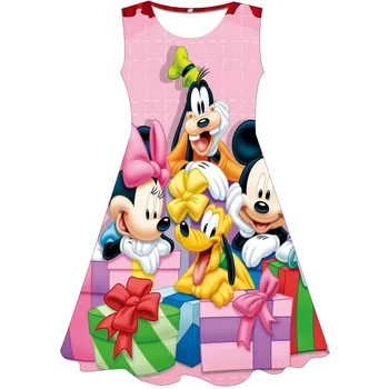 Jõulud Tüdrukud Miki Minni Hiirt, Printsess Kleit Lapsed Kostüüm 3D Miki Väljamõeldud 2-10 Aasta Sünnipäeva Kleit Lapse Riided 202