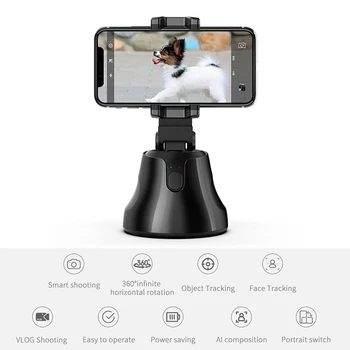 Kaasaskantavad Auto-tracking Smart Capture Selfie Pulgad 360 Pööramine Automaatne näotuvastus Kaamera Smart Shooting Auto Hoidikut