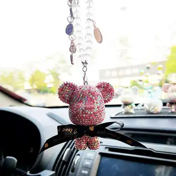 Korea versiooni auto armas kandma teemant ripats auto rearview mirror peatamise cartoon siseministri puhkus kingitus kaunistused naine