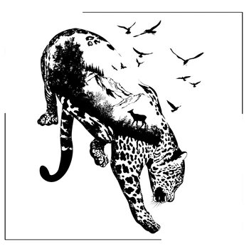 Leopard Maastiku Lind Selge Silikoon Templid Scrapbooking Käsitöö Kaunistada Fotoalbumi Reljeef Kaarte, Mistõttu On Selge, Templid Uus