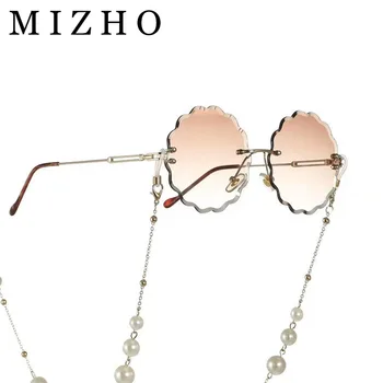 MIZHO 2022 Mood Ring Lille Päikeseprillid Naistele Rimless Kett Luksuslik Disain päikeseprillid 2021 Suvel Stiilis Naine UV400
