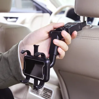 Multi-funktsioon 360° Pöörlev Auto, Mobiiltelefoni Omanik Reguleeritav Telefon Stabiilne Klamber Auto Rearview Mirror GPS Navigation Sulg