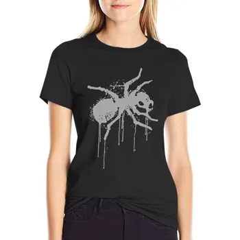 On Ime Ant Logo Keith Flint Electro-Rock Bänd Mõõdus Tshirt Bränd Naiste Riided Lühikesed Varrukad Streetwear Tops Tee