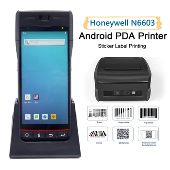 PDA Android Terminali Kättesaamise/Label Printer Kaasaskantav Bluetooth WiFi 4G NFC Andmete Koguja Kaasaskantav Honeywell Vöötkoodi
