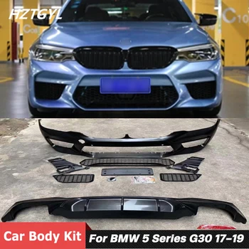PP Värvimata Auto Body Kit esistange Tagumine Lip BMW 5 Seeria G30 G38 528i 530IM 540li Facelift M5 2017-2019