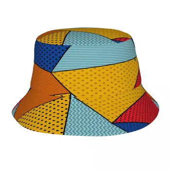 Punktiir Pop Art Stiilis Kopp Müts Suve Mütsid Kalamees Müts Kokkupandav Naised Mehed Päikesekaitsetoodete Varju Mütsid