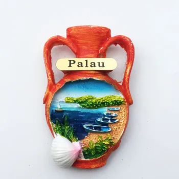 QIQIPP Palau loominguline ocean stiilis klassikalise maastiku pot turismi mälestus teenetemärgi käsitöö magnet külmik kleebis