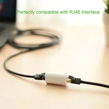 RJ45, et RJ45 võrgukaabli Adapter, LAN pikendusjuhe Anti-Thunder Ethernet Konverter Naine-Naine PC Adaptiivne Pistik