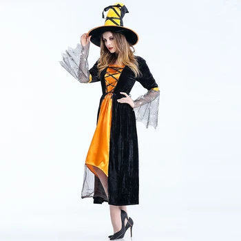 Seksikas Nõid Kostüüm Deluxe Täiskasvanud Naiste Maagiline Hetk Kostüüm Täiskasvanud Nõid Halloween Fancy Kleit Uus Carnival Paha Cosplay