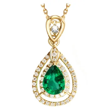 Smaragdroheline gemstone ripats kaelakee naiste tsirkoon teemandid 14k gold crystal kivi avaldus pulm luksus trahvi ehteid
