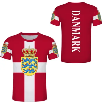 Taani Vaba Custom T Särk Danmark Rahvas Lipu Tshirts Tee Särgid Dansk Riik DIY Top Foto Pilt Meeskond Jersey Valmistatud Nimi