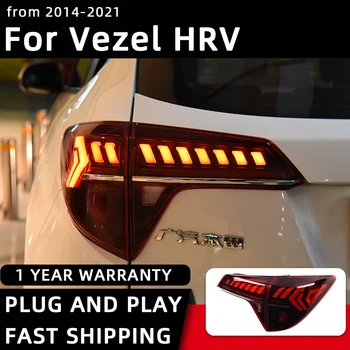 Taillight Honda Vezel heart rate variability, HRV LED Tagatuled 2014-2021 HR-V Saba Lamp Car Styling PÄEVATULED Signaali Projektori Objektiivi Auto Tarvikud