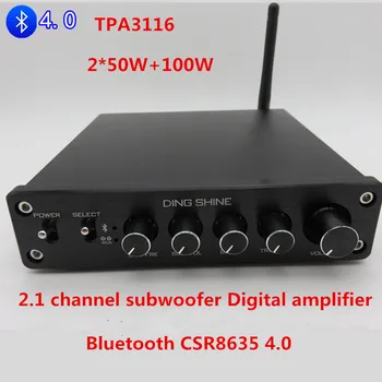 TPA3116 Bluetooth CSR8635 4.0 2.1 channel Digital Audio Võimendi TPA3116D2 Subwoofer Kõlar Võimendid DC24V 4A 2*50W+100W