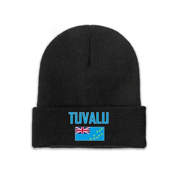 Tuvalu Riigi Lipu Top Print Mehed Naised Unisex Kootud Müts Talveks Sügis Beanie Ühise Põllumajanduspoliitika Soe Müts
