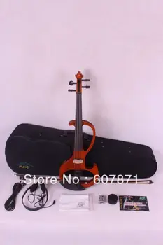 Uus 4/4 Elektriline Viiul Vaikne Pikap oranži Värvi toon #6-6 4 strings