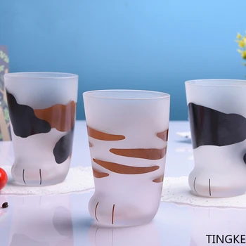 Uus loominguline Loomade kass suu vett tassi leibkonna klaas kohvi tassi piima tass kingitus