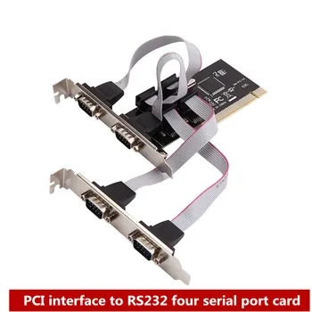 Uus PCI serial kaardi COM-port RS232 4 seeria 9-pin Desktop PCI laienduskaardi tööstuselektroonika kaart