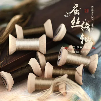 Uus Punkt Hiina 100% Silk Tikandid Niit, Lõng, tikandid hambaniiti Õmblusmasinad Artikli Wooden packing